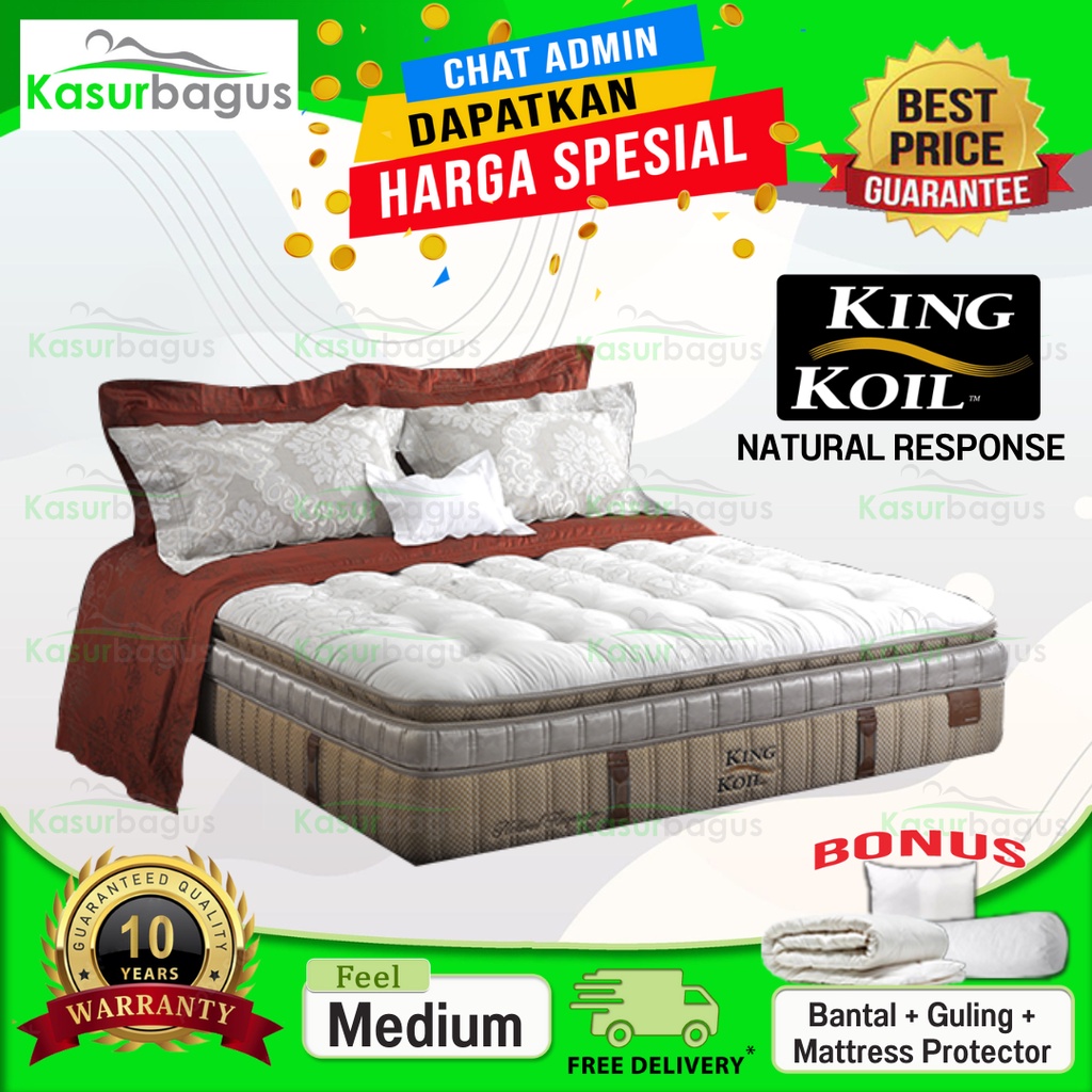 King Koil Kasur Springbed New Natural Response - Kasur Saja 180x200
