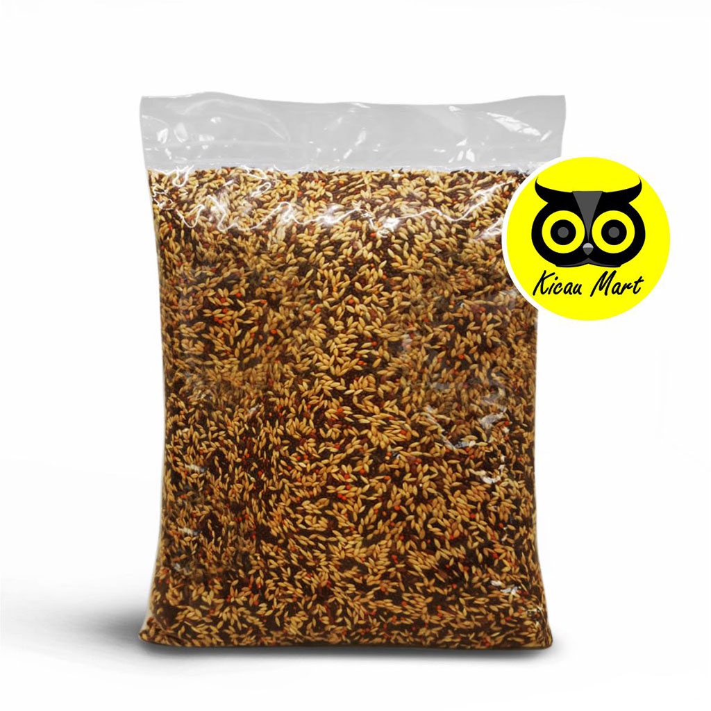 Pakan Harian Burung Kenari Premium Omai Kenari Extra Rempah 1kg Pakan Burung Kenari Canary Niger Seed Campur Biji Sawi Bersih Makanan Lomba Harian Burung Kenari Gacor Panjang Durasi