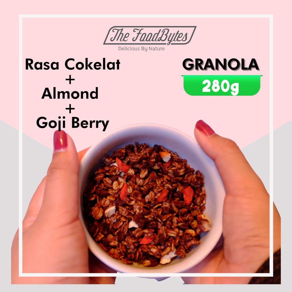 

GRANOLA CHOCOLATE ALMOND - Sarapan, Snack Oat Sehat, Menu untuk diet