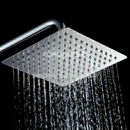 Terlaris Head Shower Rainfall/Wall Shower Kotak 10 Inch/Wall Shower Stainless