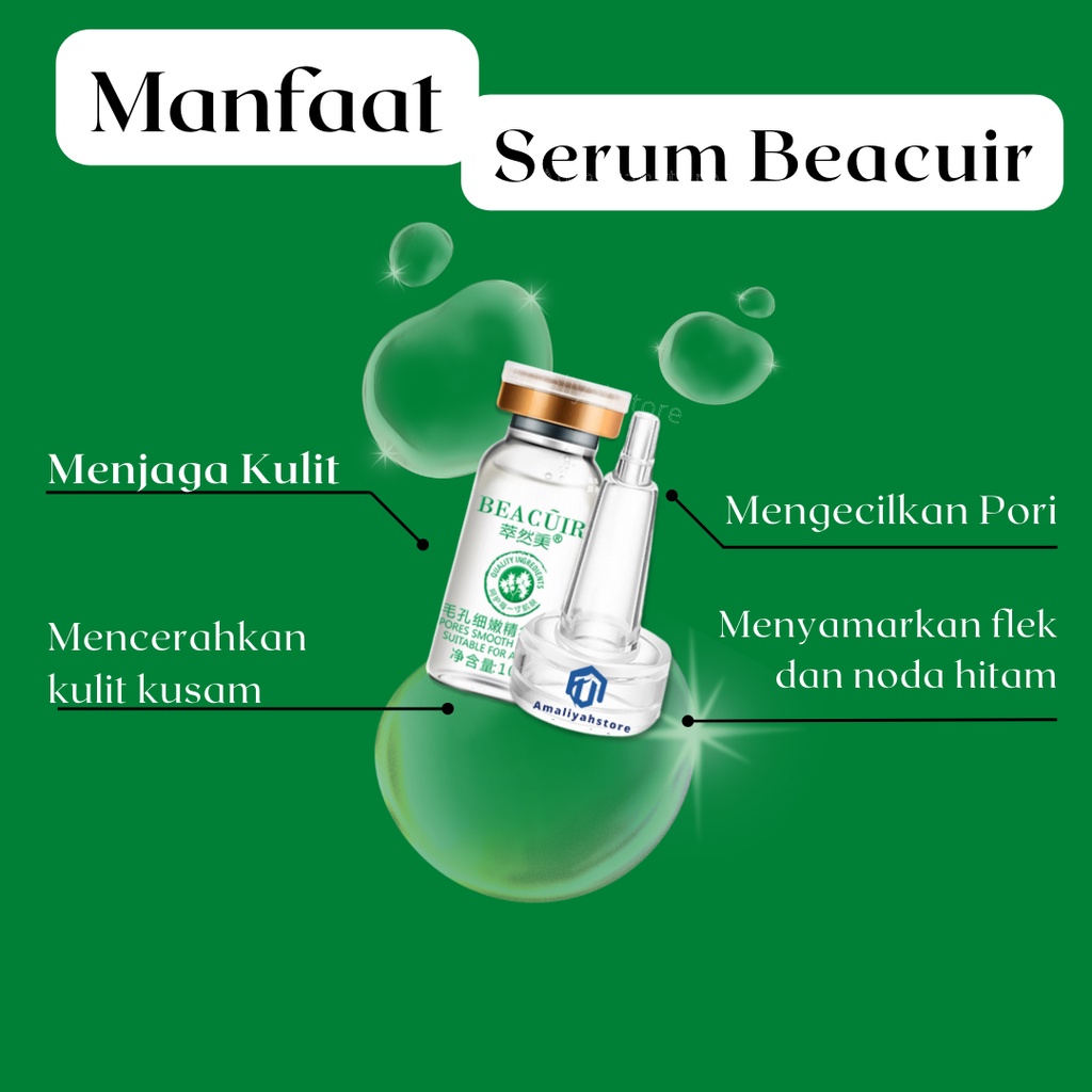 Serum Beacuir Pengecil Pori Pori Besar Wajah Penghilang Bekas Jerawat Bopeng Beruntusan Dan Flek Hitam Membandel Di Muka Ampuh Pria Dan Wanita Original