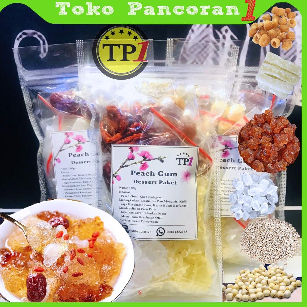 

Terbaru Peach Gum Paket / PEACHGUM Dessert Premium Super Lengkap Tao Jiao Minuman Collagen HALAL 100gr
