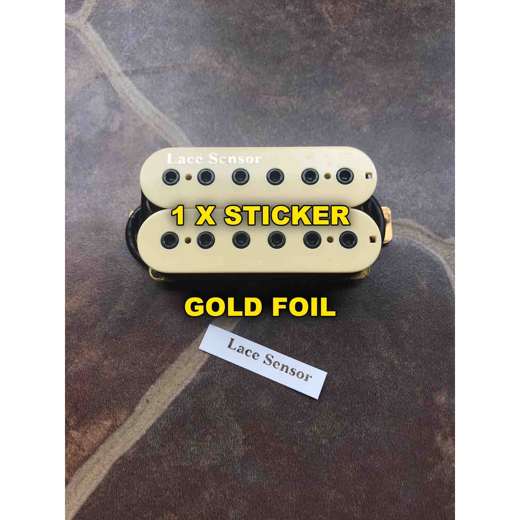 Sticker Tempel Pickup Tulisan Lace Sensor For Humbucker Single Soapbar Pickups Guitar Or Bass Fender
