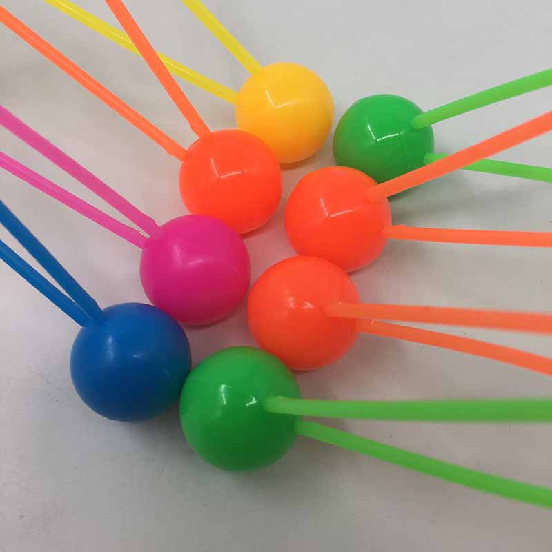 5pcs/banyak Gagang Mainan Viral Tradisional Mainan Lato Lato Mainan Jadul Game bola tek tek Clack Balls Fidget Toy