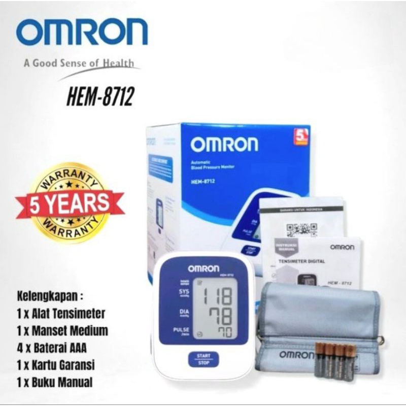Tensimeter OMRON HEM 8712 ORIGINAL Blood Pressure Monitor HEM - 8712 OMRON
