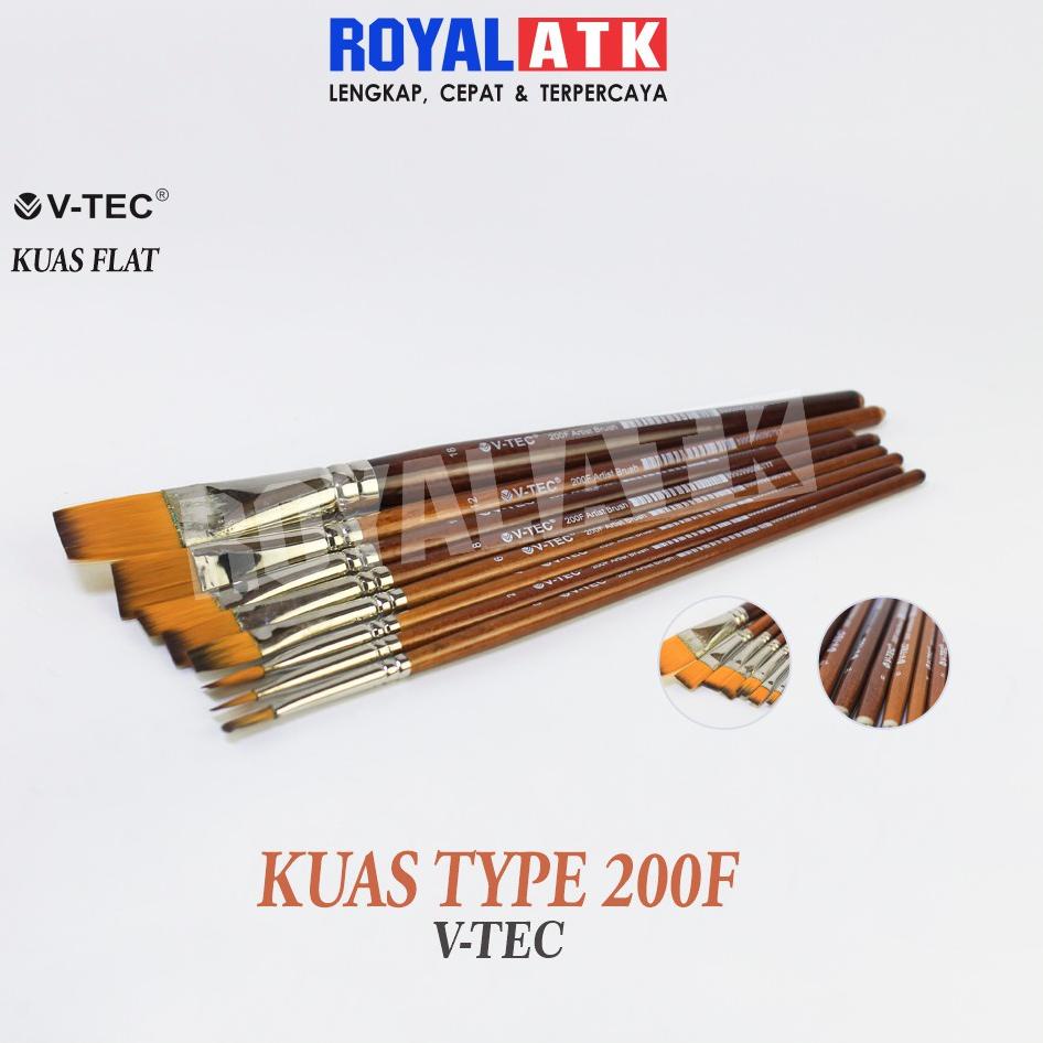 

P31 Kuas Lukis Vtec Brush Flat Tipe 200F STOCK TERBATAS ヌ