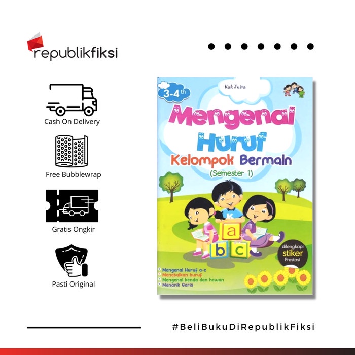 

Buku Anak Mengenal Huruf Kelompok Bermain (Semester 1) - Hhk