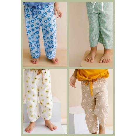 Ardenleon Kulot 1-4 Tahun Kulot Motif Bunga Anak Perempuan Culotte Happy Blossom Series CBKS
