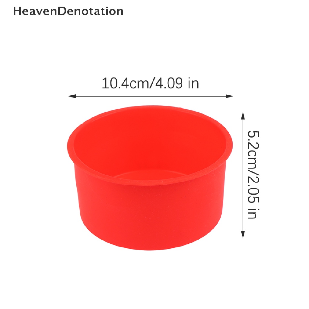 [HeavenDenotation] 1pc Cetakan Kue Mini Silikon 4inch Loyang Bulat DIY Non-Stick Baking Mold HDV