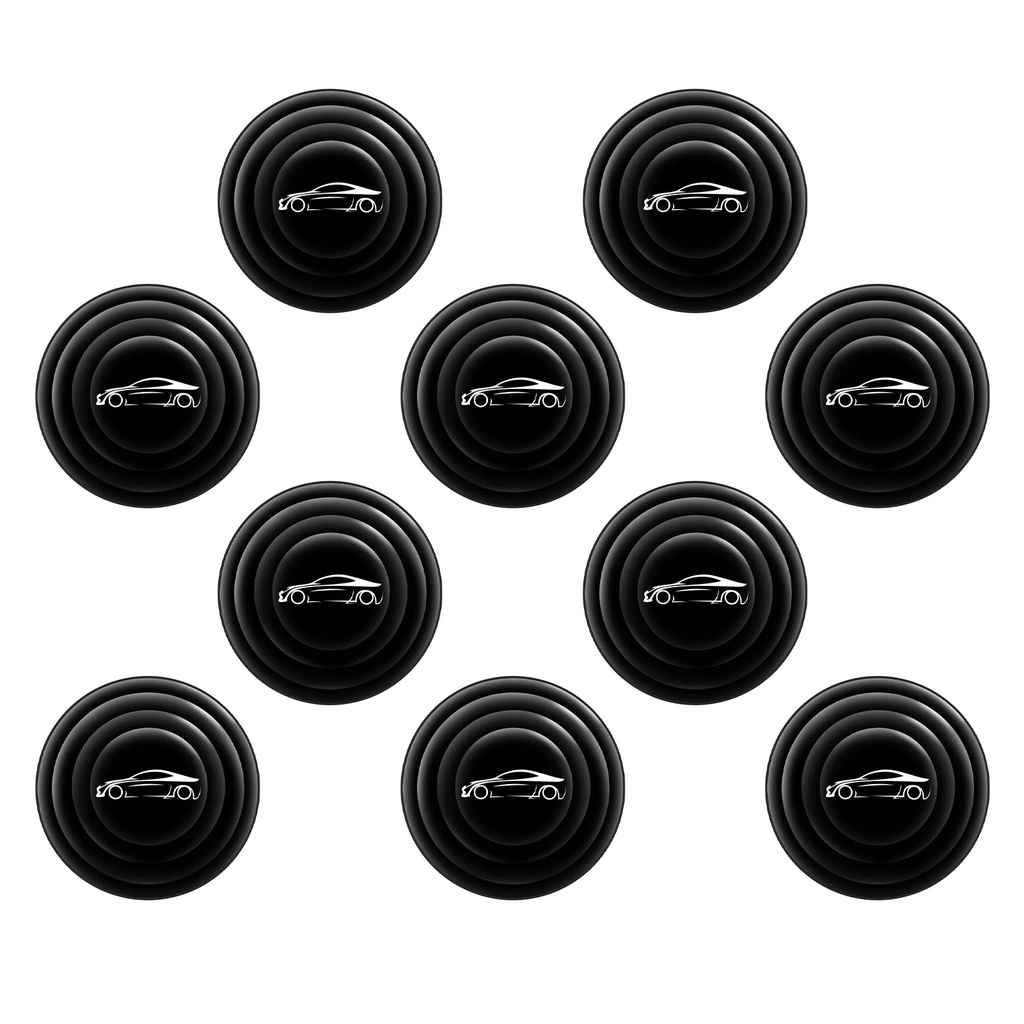 10pcs Peredam Kejut Pintu Mobil Anti-Tabrakan Suara-Bukti Mini Car Door Silicone Anti-shock Pad Untuk Bagasi