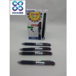 Ball Pen / Pulpen / Pena 4 warna Joyko BP-213 Quaco 0.7 mm