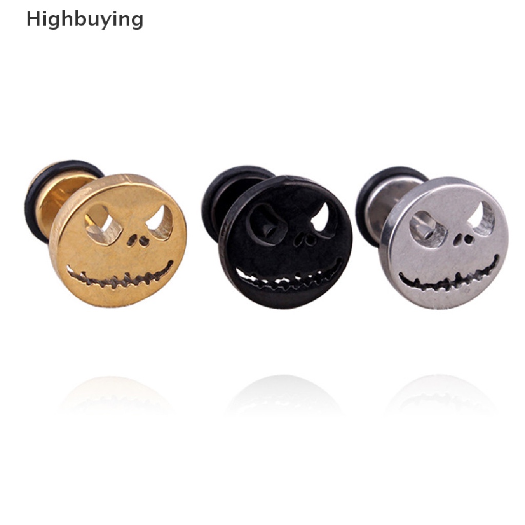 Hbid Cute Earring Stud Lucu Labu Hantu Wajah Buruk Colokan Palsu Wanita Pria Hot Glory