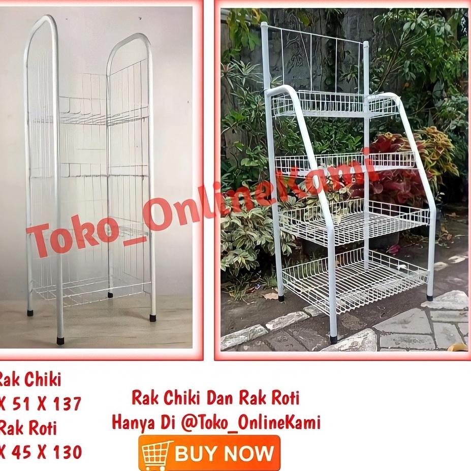 ➹ Rak Serbaguna 4 Susun/Rak Chiki 4 Susun/Rak Susun/Rak/Rak Jajan Murah 4Susun ❃