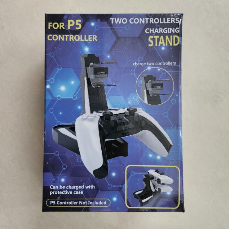 Double Fast USB Charging PS5 Charge Station Dualsense Controller Stik