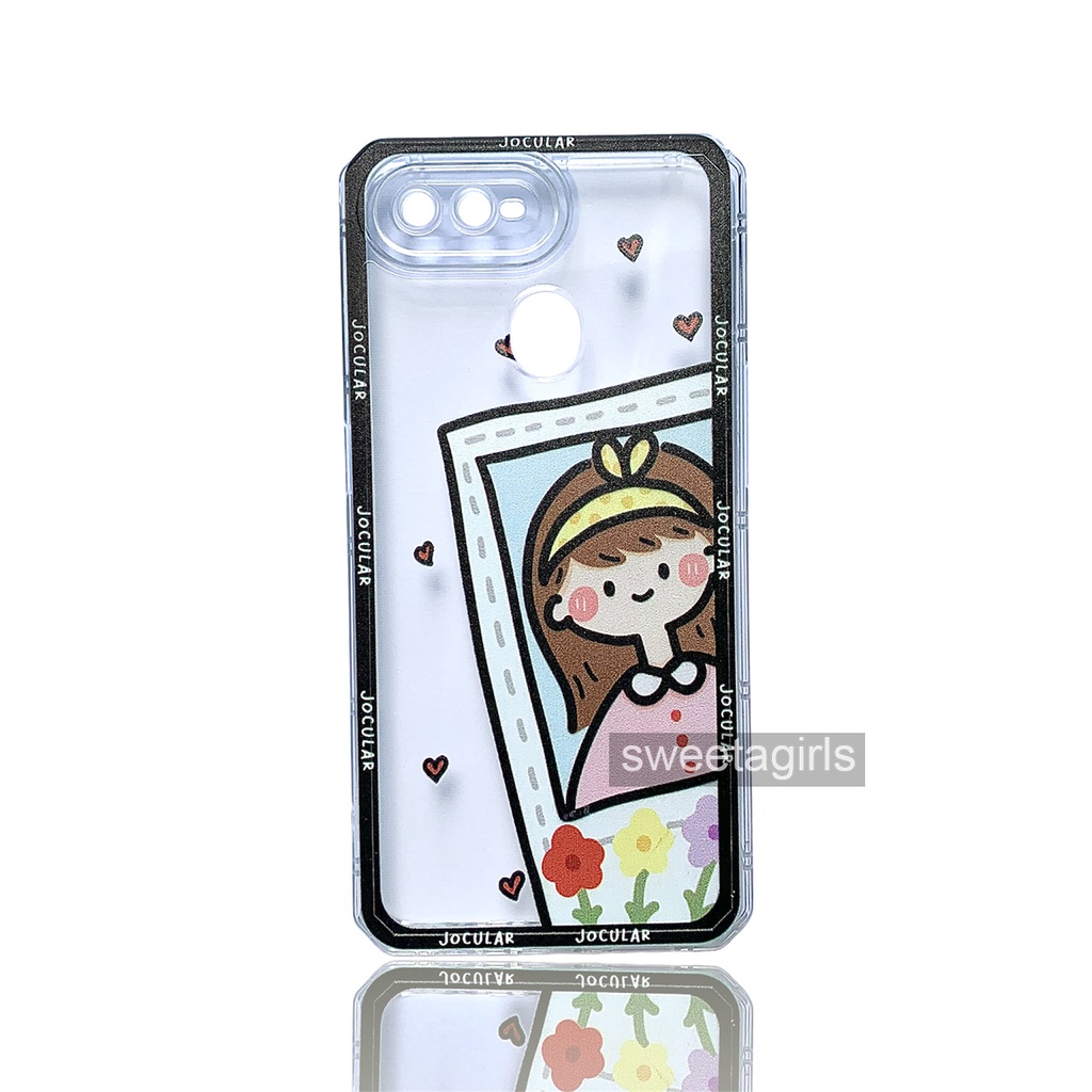 Softcase Transparan Korean Cute untuk  Oppo A5s - A12 - A7 - A11K ( Sama ) - Sweetacase.id - Casing Lucu - Kesing Cewek - Casing Lembut - Case Bening - Lucu - Gemoy