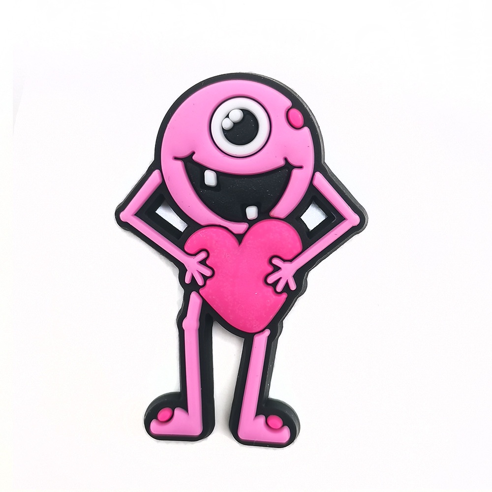 Aksesoris Menghias Sandal Lucu Jibbitz Kartun Valentine Monster Crocs charms Pin Sepatu Sandal Gesper Hadiah