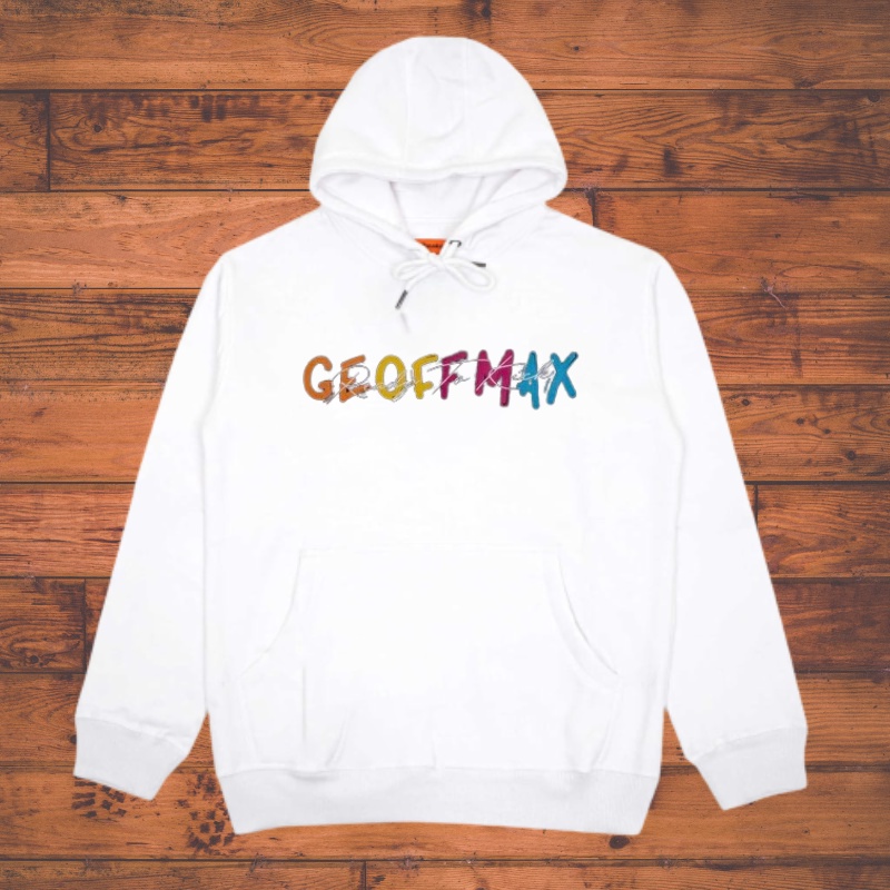 Hipokrit Oficial Store - Fullover Hoodie Unisex White Geoff Max Arsa  High Quality | Sweater Hoodie 
