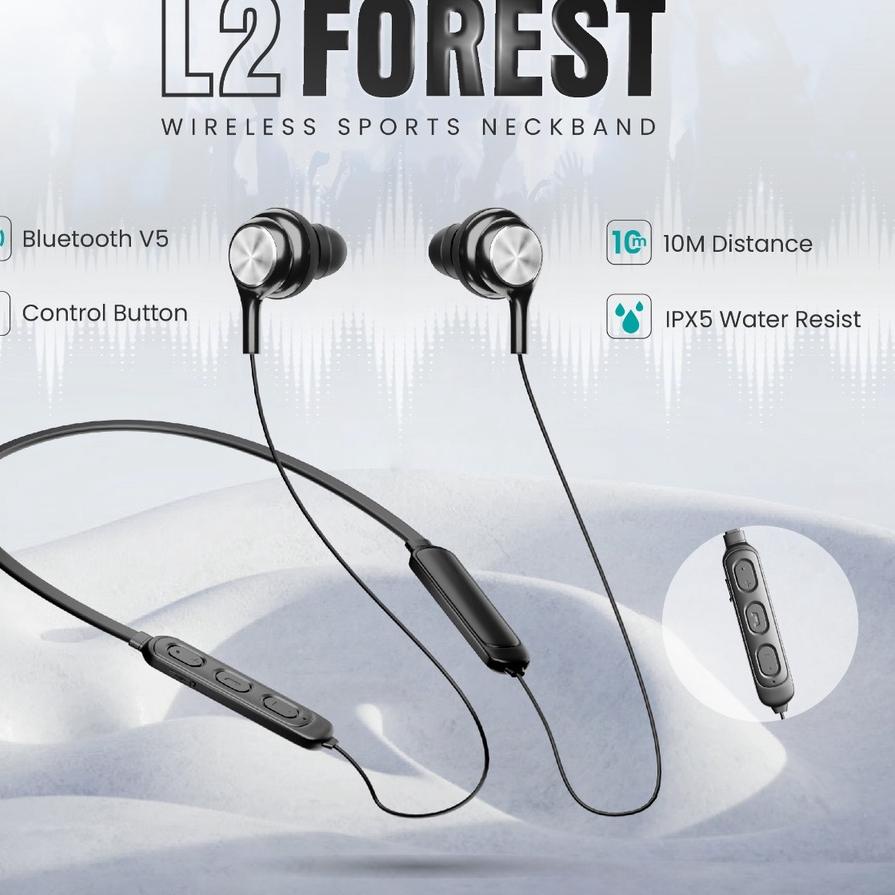 ♂ Luna Earphone Wireless Bluetooth Neckband Magnetic Earbuds for Music Outdoor Sports PD-L2 ❉