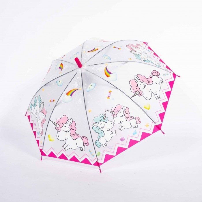 Payung tongkat anak anak cewek perempuan karakter unicorn kuda poni