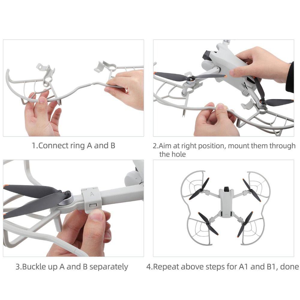 Drone Pelindung Baling-Baling Nanas Pelindung Terintegrasi Anti Tabrak Untuk DJI Mini3