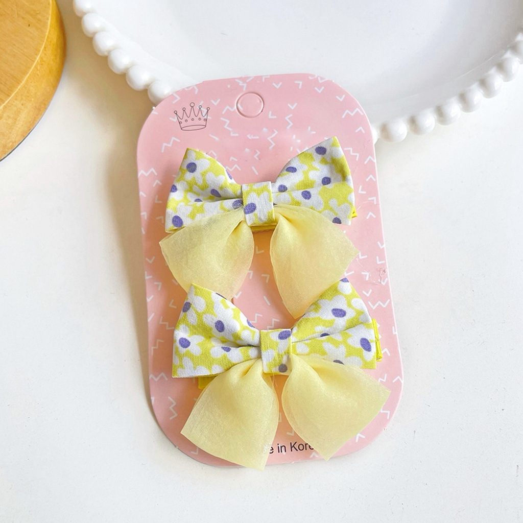 Jepit Rambut Korea Anak Perempuan Pita Bunga Fashion Style Hair Clip Aksesoris Rambut Import AK268