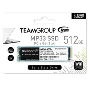 Team MP33 SSD Team Group Internal NVMe PCIE 3.0 x 4 NVME 1.3 256GB / 512GB / 1TB