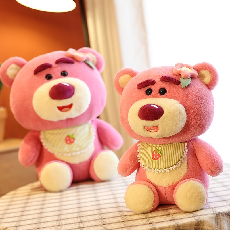 Boneka Beruang Pink Imut Super Cute Imut Mainan Mewah Beruang Grab Machine Doll Qixi Hadiah Hari Valentine