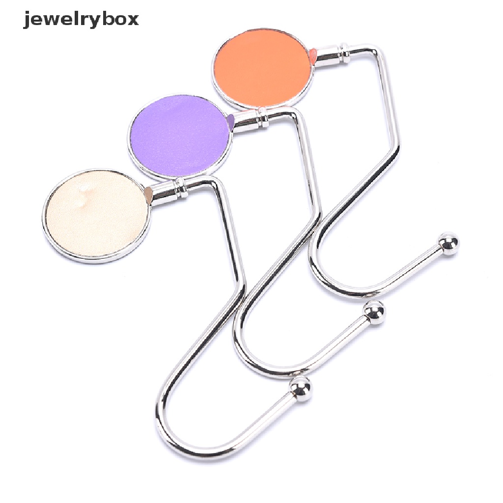 [jewelrybox] Tas Logam Portabel Dompet Tas Handbag Gantungan Lipat Meja Desk Hook Butik