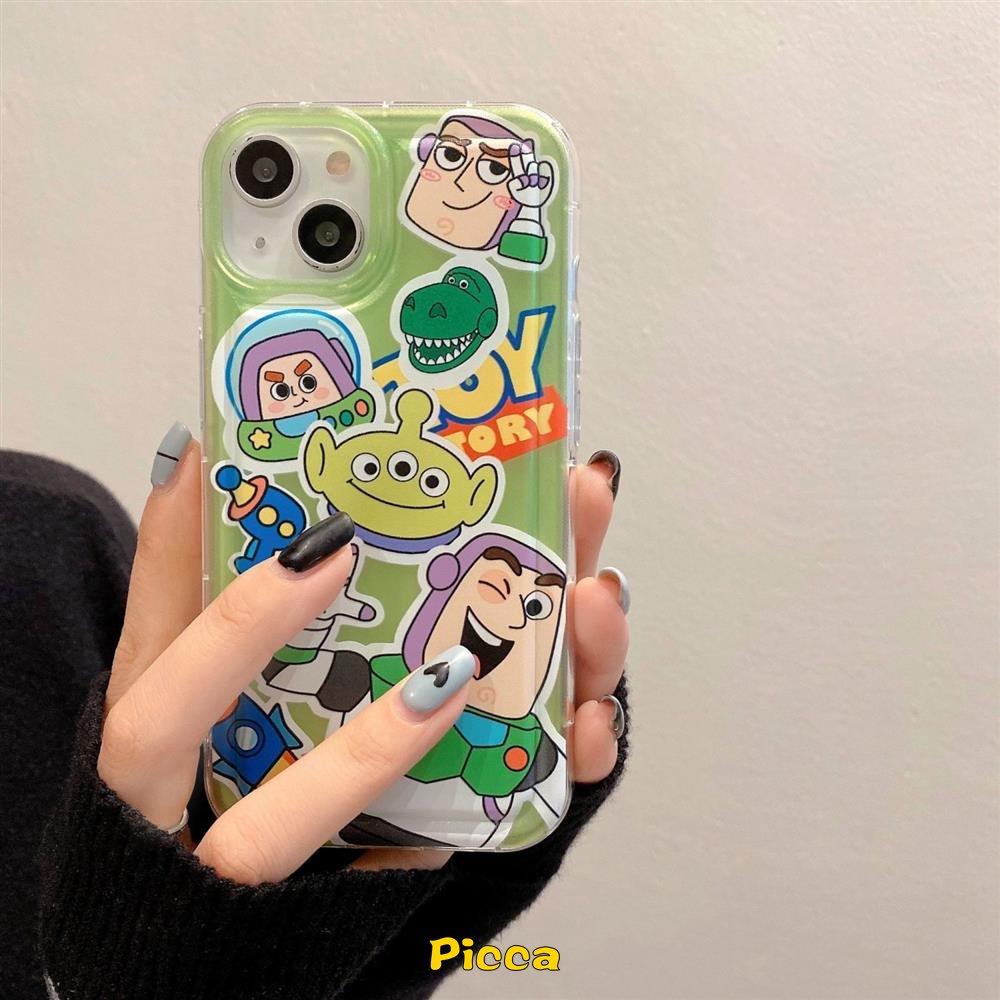 Casing Alien Buzz Lightyear Lucu Untuk Samsung A04s A32 A52 A04 A50 A12 A13 A30s A23 A04E A50s A52s A11 A03 A03s A20 A02s M23 M13 A30 F23 Kartun Toy Story Manyo Airbag Shockproof Case