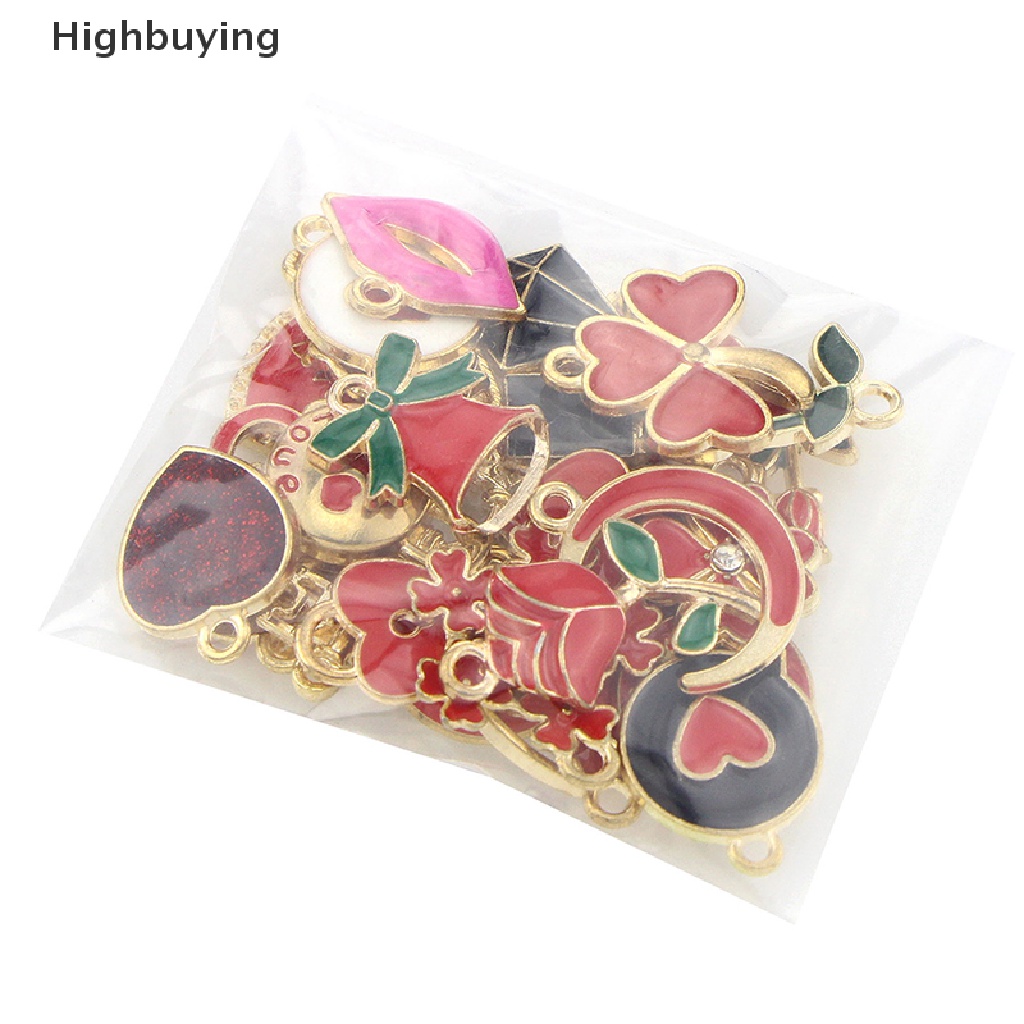 Hbid 30Pcs / set Mix Metal Enamel Ch Pendant DIY Bracelet Necklace Jewelry Making Accessories Glory