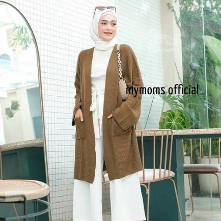 CARDIGAN RAJUT PANJANG LONG CARDY JUMBO KARDIGAN RAJUT WANITA HALUS DAN TEBAL KARDIGAN .. ..