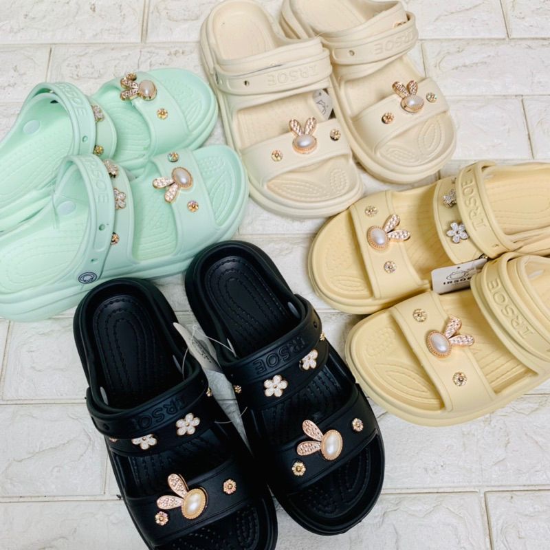 Sandal Wedges Wanita / Sandal Karet Korean Style Trendy-IRSOE 321M sandal wanita irsoe