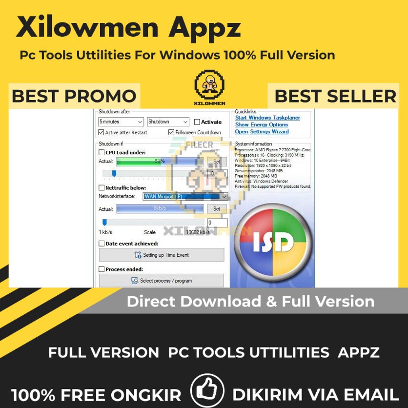 [Full Version] Intelligent Shutdown Pro PC Tools Software Utilities Lifetime Win OS