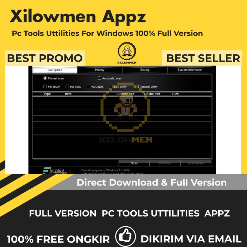 [Full Version] MSI Live Update Pro PC Tools Software Utilities Lifetime Win OS