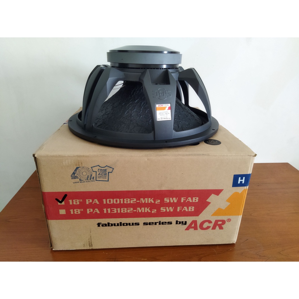 Speaker 18 inch ACR Fabulous Subwofer 100182 MK2