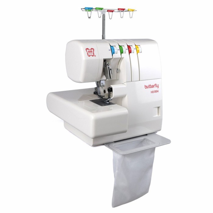 Terlaris Butterfly Hd 864 Mesin Obras Dan Necci Portable / Mesin Obras Portabel