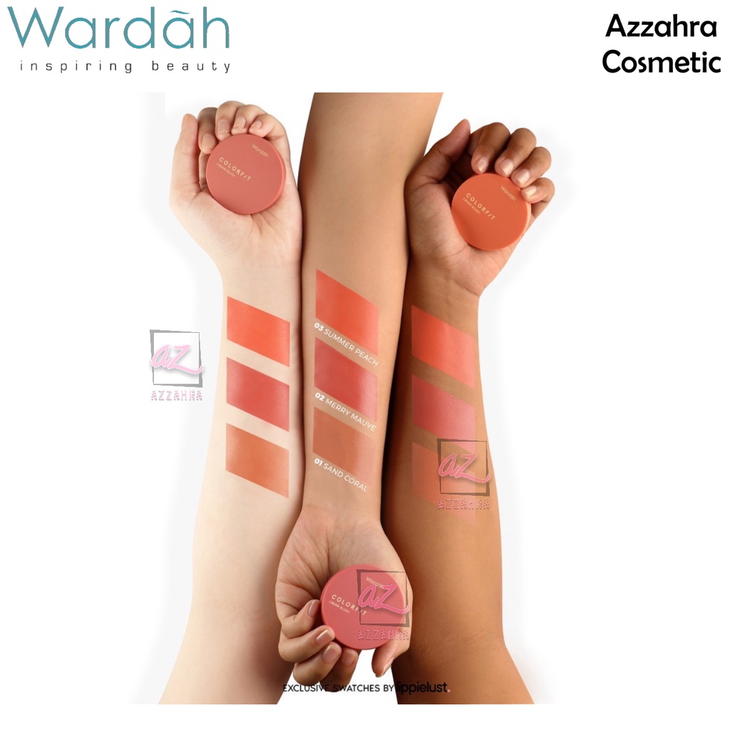 Wardah Colorfit Cream Blush - Formula ringan dan teksturnya creamy