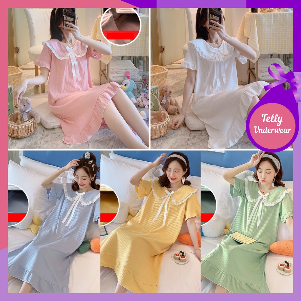 TELLY ➡️376 Baju Tidur Daster Wanita Import Motif Kartun Lucu Cute Imut