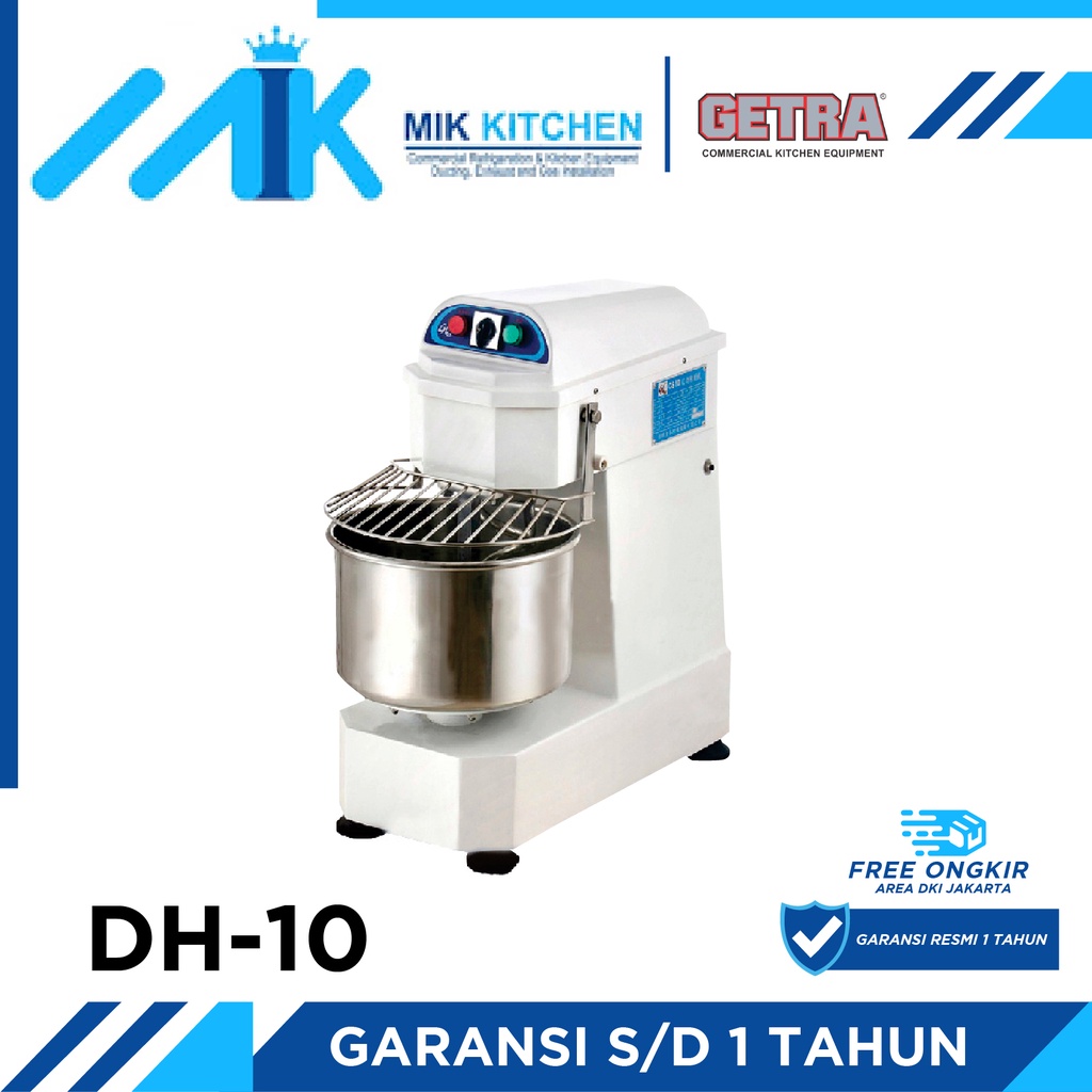 GETRA DH-10 /dh10 / dh 10 ( Spiral Mixer ) Mixer adonan Roti bergaransi resmi