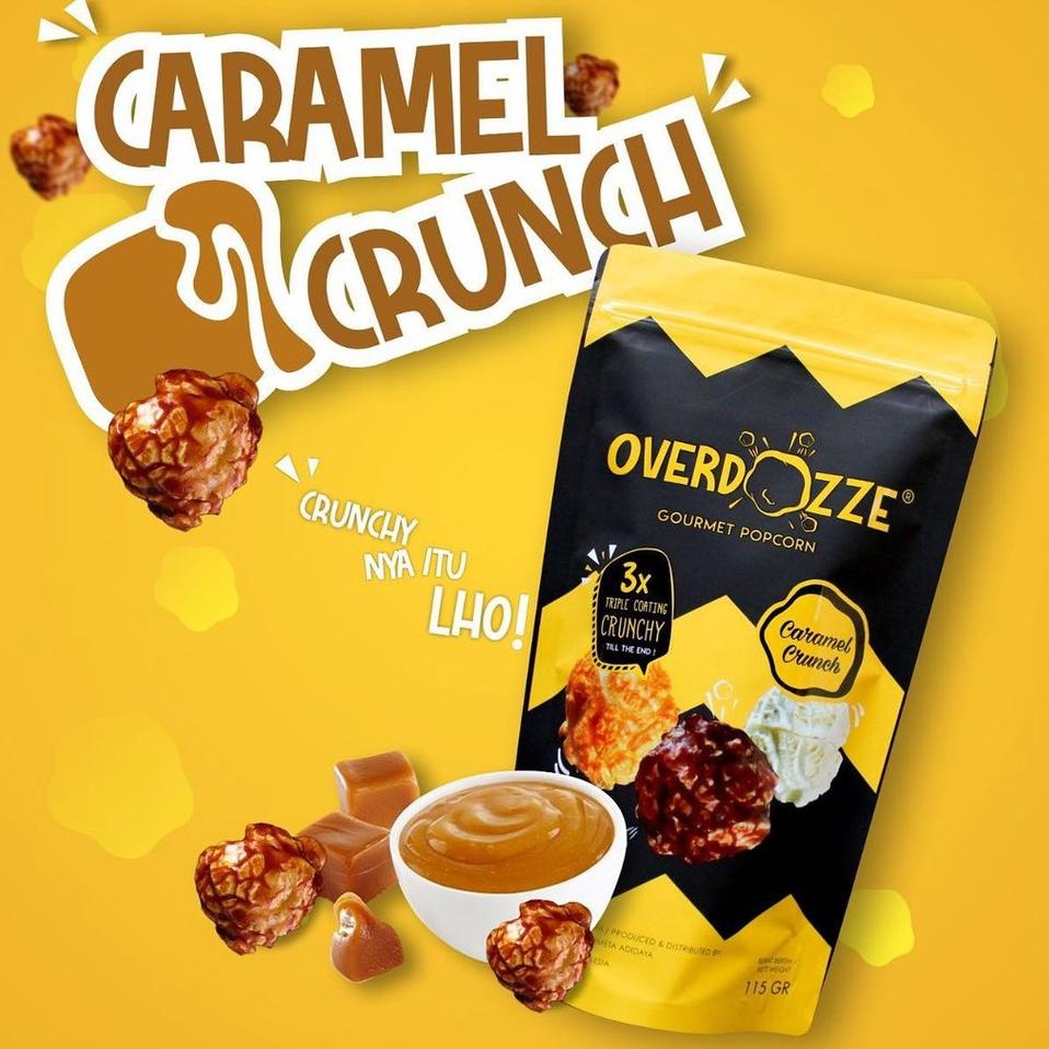 

➺ Overdozze Popcorn Caramel Crunch Gourmet Snack Cemilan Crunchy 115gram ♧