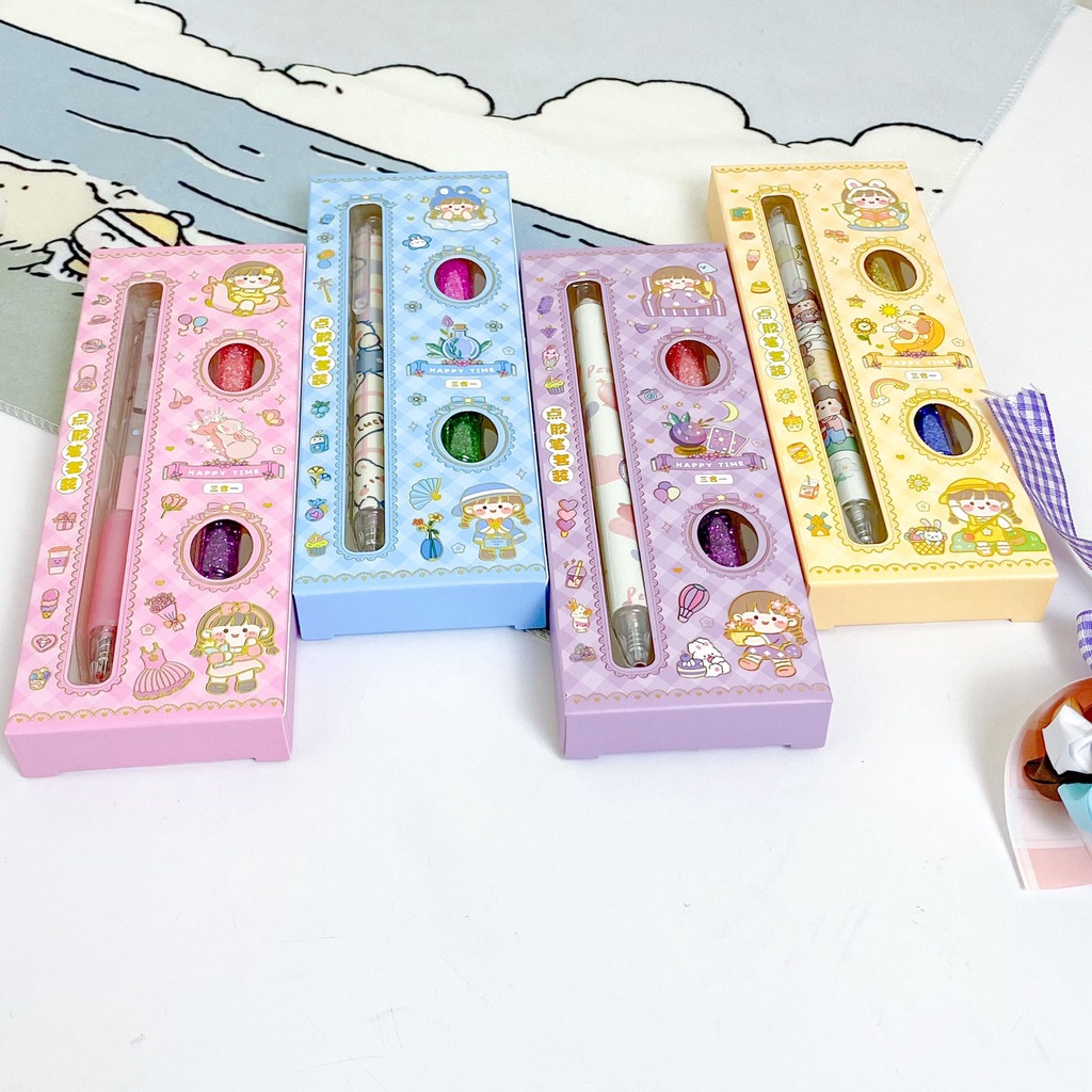 

PAKET PULPEN GLITTER DH-S349 KREATIFITAS UNIK IMUT SOUVENIR HADIAH READY COD