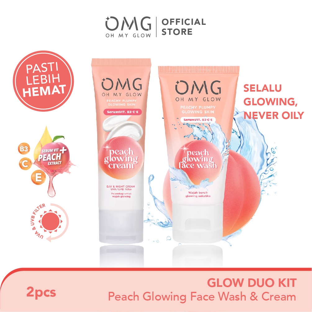 OMG Skincare Paket Duo (Face Wash &amp; Cream)