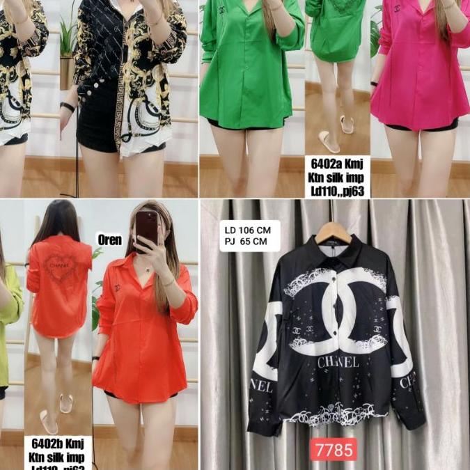 ➽ KEMEJA BANGKOK KATUN SILK IMPORT ♧