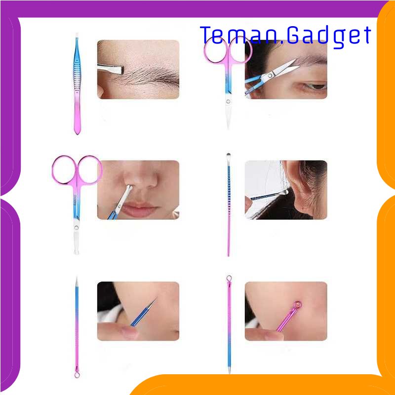 TG - PRW NelBeauty Nail Art Set Gunting Kuku Manicure Pedicure 10 PCS - NB10