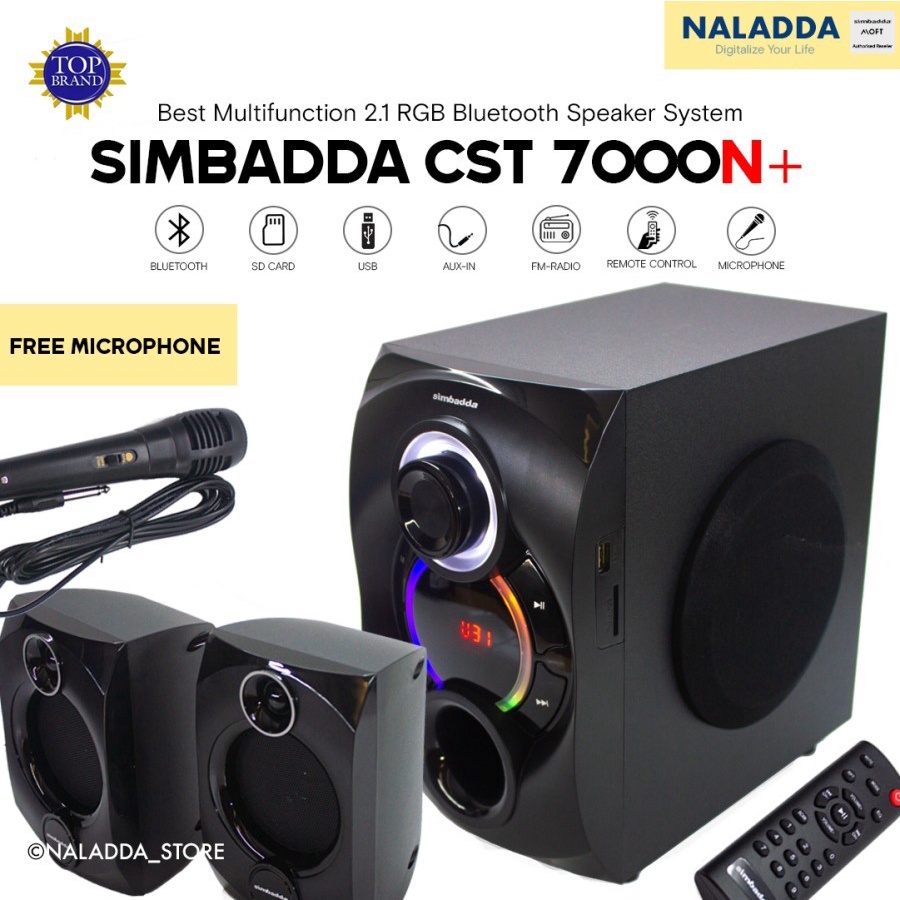 Speaker Simbadda CST 7000N+ / Fm Radio / Bluetooth / Black