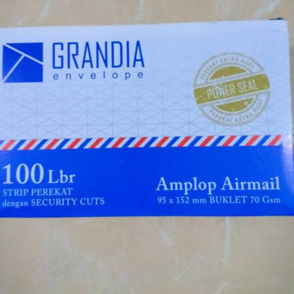 

Q37 (290gr) 1pak amplop grandia 95x152mm isi 100 PRODUCT TERLARIS ₳
