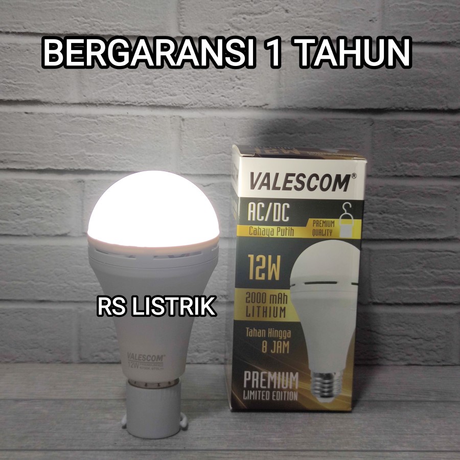 VALESCOM LAMPU EMERGENCY 12W AC DC LAMPU DARURAT LAMPU MAGIC GARANSI