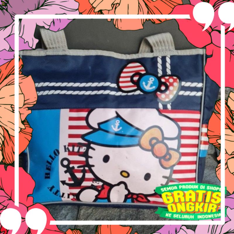 Tas bahu anak perempuan Hello Kitty Sanrio Adinata preloved / helokity