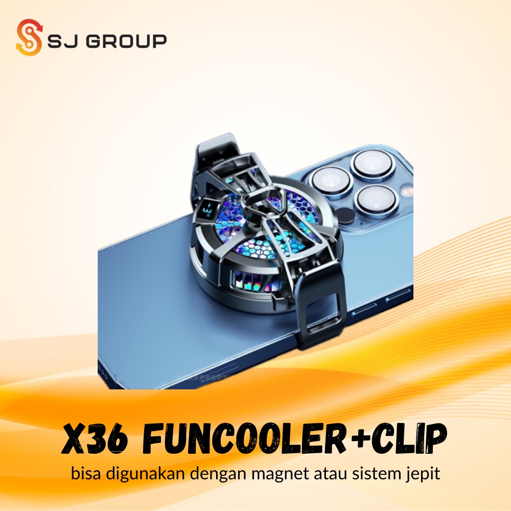 X36 Funcooler Radiator Kipas Pendingin HP Magnet Clip Fancooler Mobile Cooling Fan