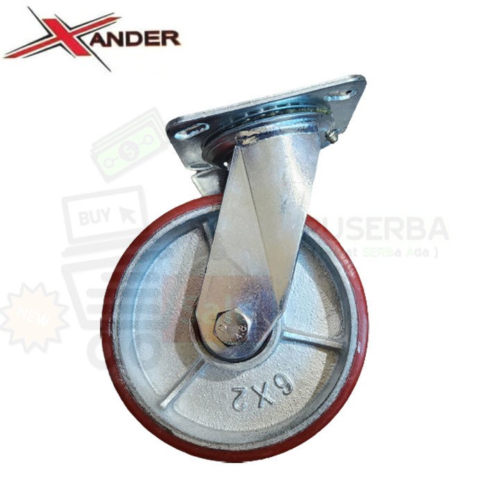 Xander Roda PU Ball Bearing HD Heavy Duty 6 Inch Hidup